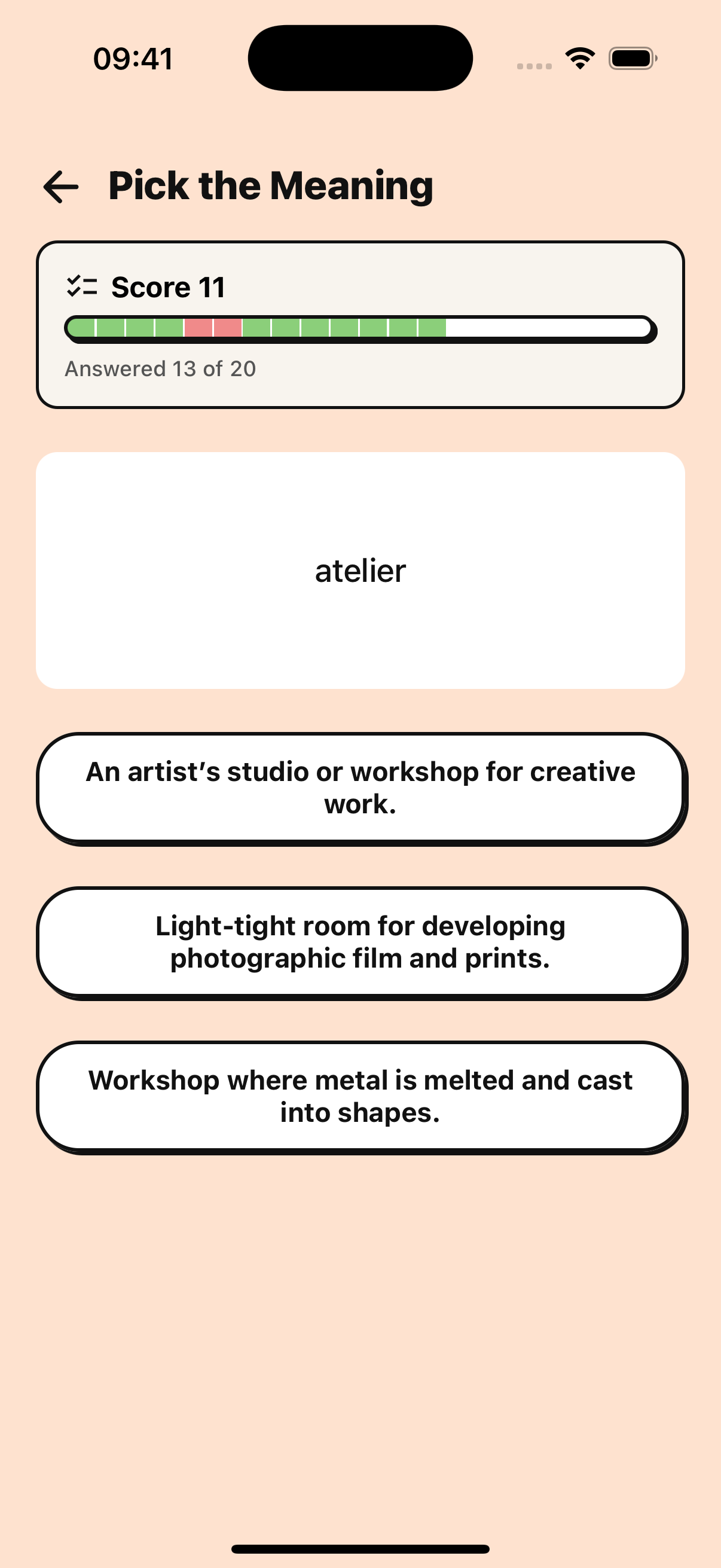 Vocabulary Infinite app preview